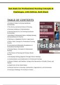 TEST BANK for Beth Black, Professional Nursing: Concepts & Challenges 10th Edition, All 16 Chapters Covered, Verified Latest Edition