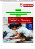 TEST BANK For Principles of Pediatric Nursing Caring for Children, 8th Edition by Kay Cowen; Laura Wisely, Verified Chapters 1 - 31, Complete Newest 2024 ISBN:9780136859840