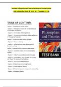 TEST BANK - Philosophies and Theories for Advanced Nursing Practice 4th Edition by Butts & Rich, All 26 Chapters Covered, Verified Latest Edition