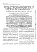 Randomized, Double-Blind, Placebo-Controlled, Multicentered Trial of the Efficacy of a Single Dose of Live Oral Cholera Vaccine CVD 103-HgR in Preventing Cholera following Challenge with Vibrio cholerae O1 El Tor Inaba Three Months after Vaccination