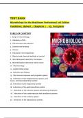 TEST BANK For Microbiology for the Healthcare Professional, 3rd Edition By Karin C. VanMeter, Robert J. Hubert, All Chapters 1 - 25, Complete Newest Version (100% Verified)