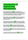 Introduction to Engineering Management