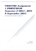 COM3708 Assignment 1 PORTFOLIO Semester 2 2024 - DUE 9 September 2024