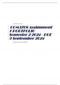 COM3708 Assignment 1 PORTFOLIO Semester 2 2024 - DUE 9 September 2024