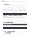 C++  ARRAYS