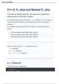 C++ if. if...else and Nested if...else