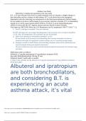 ASTHMA CASE STUDY_ BT A 31 YEAR OLD MAN_ COMPLETE ELABORATED Exam Questions and Answers (2024/2025) (Verified Answers)