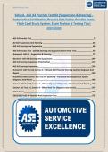 Solved-  ASE A4 Practice Test Kit (Suspension & Steering) - Automotive Certification Practice Test Series: Practice Exam, Flash Card Study System, Exam Review & Testing Tips| 2024/2025