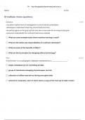 ISQS 2340 EXAM 2 (UNIT 2 MATERIALS) QUESTIONS WITH COMPLETE SOLUTIONS....