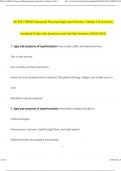 NR565/ NR 565 Final Exam Review: Week 5, 6, 7 & 8 Advanced Pharmacology Care of the Fundamentals - Questions and Answers (2024 / 2025) (Verified Answers)- Chamberlain