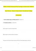 NR565 / NR 565 Midterm Exam Study Guide (Latest 2024 / 2025): Advanced Pharmacology Fundamentals - Chamberlain