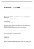 HCA Exam 2 Chapter 5-8 Questions and Answers