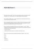 HCA 502-Exam 1 Questions and Answers