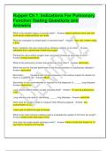 Ruppel Ch 1  Indications For Pulmonary Function Testing Questions and Answers 