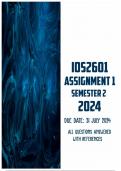 IOS2601 Assignment 1 Semester 2 2024 | Due 31 July 2024