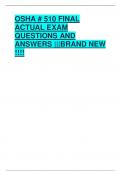 OSHA # 510 FINAL  ACTUAL EXAM  QUESTIONS AND  ANSWERS |||BRAND NEW  !!!!