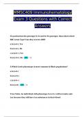 MMSC409 Immunohematology Exam 3 Questions with Correct Answers