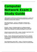 Computer Network Exam 2 Study Guide