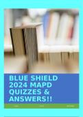 BLUE SHIELD 2024 MAPD QUIZZES & ANSWERS!!