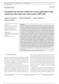 Comprehensive odorant analysis for on‐line applications using  selected ion flow tube mass spectrometry (SIFT‐MS)