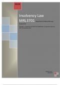 Insolvency Law MTL3702 Assgn 2 semester 2 2024