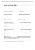 Cosmetology Skin Practice Exam Guide With Complete Answers.