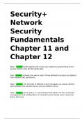 Security+ Network Security Fundamentals Chapter 11 and Chapter 12