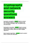 Cryptography and network security questions answers