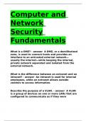 Computer and Network Security Fundamentals