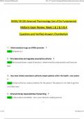 NR565/ NR 565 Advanced Pharmacology Care of the Fundamentals Midterm Exam Review: Week 1 & 2 & 3 & 4 Questions and Verified Answers Chamberlain