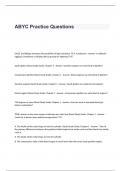 ABYC Practice  Exam Questions and Answers