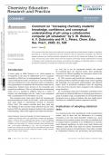 Comment on ‘‘Increasing chemistry students’ knowledge, confidence, and conceptual understanding of pH using a collaborative computer pH simulation’’ by S. W. Watson, A. V. Dubrovskiy and M. L. Peters, Chem. Educ. Res. Pract., 2020, 21, 528