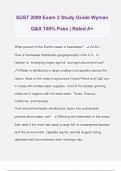 SUST 2000 Exam 2 Study Guide Wyman Q&A 100% Pass | Rated A+