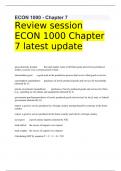 Review session ECON 1000 Chapter 7 latest update