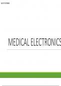 MEDICAL ELECTRONICS-PHYSIOLOGICAL SYSTEM OF THE BODY