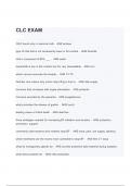 Test Bank for CLC Exam With Actual Correct Questions and Answers (A+ GRADED 100% VERIFIED)