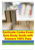 Xactimate Codes Exam Quiz Study Guide with Answers 100% Pass