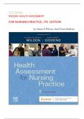 TEST BANK: WILSON: HEALTH ASSESSMENT FOR NURSING PRACTICE, 7th	EDITION  by Susan F Wilson, Jean Foret Giddens||NEW EDITION(2024