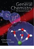 Test Bank for General Chemistry: The Essential Concept 7th Edition by Raymond Chang.