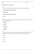 ARDMS ULTRASOUND PHYSICS & INSTRUMENTATION PRACTICE EXAM QUESTIONS WITH VERIFIED ANSWERS ALREADY GRADED A+