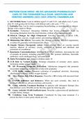 Midterm Exam NR565  NR 565 Advanced Pharmacology Care of the Fundamentals Exam  Questions and Verified Answers (2024/ 2025 Update) Chamberlain