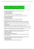 HCM Fundamentals Chapter 5 - Additional Organizations Exam  Questions and Answers