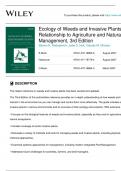 Ecology of Weeds and Invasive Plants: Relationship to Agriculture and Natural Resource Management, 3rd Edition