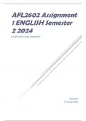 AFL2602 Assignment 1 ENGLISH Semester 2 2024