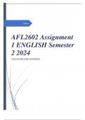 AFL2602 Assignment 1 ENGLISH Semester 2 2024