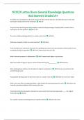 NCCCO Lattice Boom General Knowledge Questions And Answers Graded A+