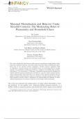 Maternal Mentalization and Behavior Under Stressful Contexts: The Moderating Roles of Prematurity and Household Chaos