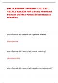 DYLAN BARTON I HUMAN 42 Y/O 5'10" 180.0 LB REASON FOR Chronic Abdominal Pain and Diarrhea Patient Encounter iLab Questions