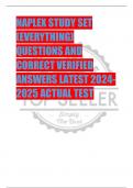 NAPLEX STUDY SET  (EVERYTHING) QUESTIONS AND  CORRECT VERIFIED  ANSWERS LATEST 2024- 2025 ACTUAL TEST