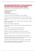 Rio Salado BIO 202 Exam 1 Prep Questions And All Correct Answers New Update